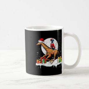 Santa Great Dane Riding Giraffe Christmas Owner Ki Coffee Mug