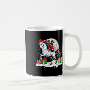 Santa Great Dane Riding Unicorn Christmas Owner Ki Coffee Mug