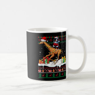 Santa Greater Swiss Mountain Riding Giraffe Xmas S Coffee Mug