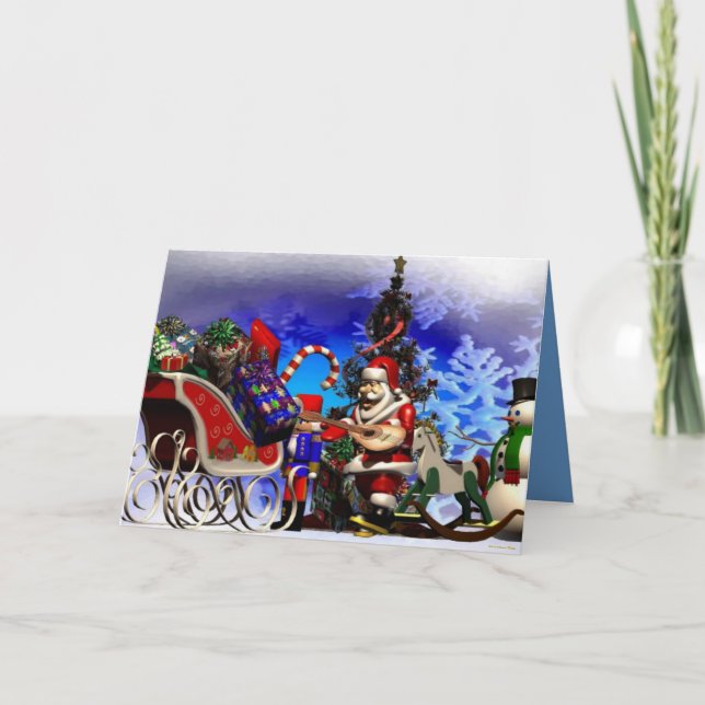 Santa Greetings Card (Front)