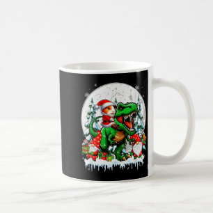 Santa Guinea G Riding T-rex Gnomes Christmas Trees Coffee Mug