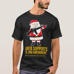 Santa Gun 2nd Amendment Christmas T-Shirt