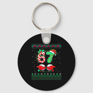 Santa Hands 67 Christmas Ugly Sweater Six Seven Me Key Ring