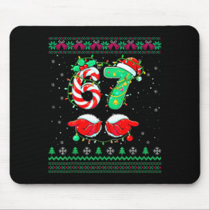 Santa Hands 67 Christmas Ugly Sweater Six Seven Me Mouse Mat