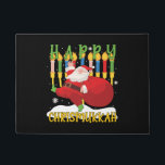 Santa Happy Chrismukkah Funny Hanukkah Christmas Doormat<br><div class="desc">Santa Happy Chrismukkah Funny Hanukkah Christmas</div>