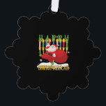 Santa Happy Chrismukkah Funny Hanukkah Christmas Tree Decoration Card<br><div class="desc">Santa Happy Chrismukkah Funny Hanukkah Christmas</div>