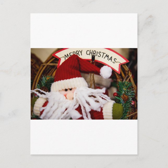SANTA HAPPY HOLIDAYS HOLIDAY POSTCARD (Front)
