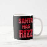 Santa Has Rizz - Funny Gen Alpha Slang Christmas T Coffee Mug<br><div class="desc">Santa Has Rizz - Funny Gen Alpha Slang Christmas Teacher</div>