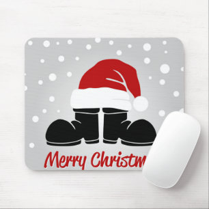 Santa hat and bootsb mouse mat
