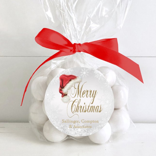 Santa Hat and Snowflake Christmas Stickers (Creator Uploaded)