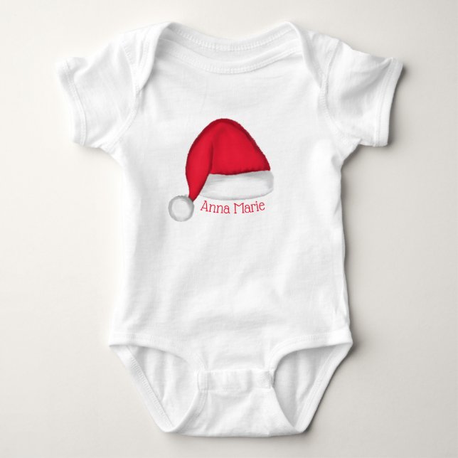 Santa Hat Baby T Shirt (Front)