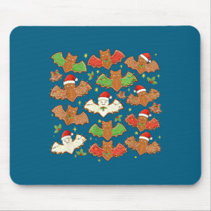 Santa Hat Bat Soky Christmas Gingerbread Bats Xmas Mouse Mat