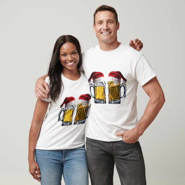 Santa Hat Beers T-Shirt (Unisex)