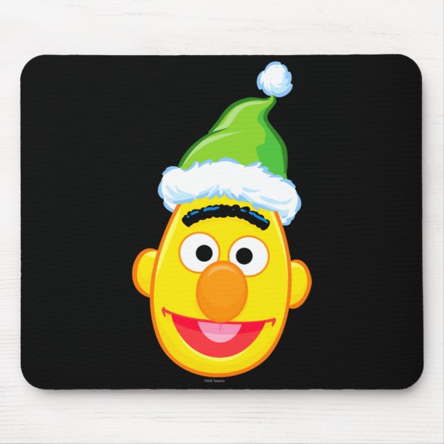 Santa Hat Bert  Mouse Mat (Front)