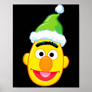 Santa Hat Bert  Poster