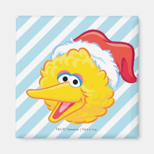 Santa Hat Big Bird Magnet
