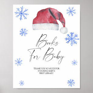 Santa hat - books for baby poster