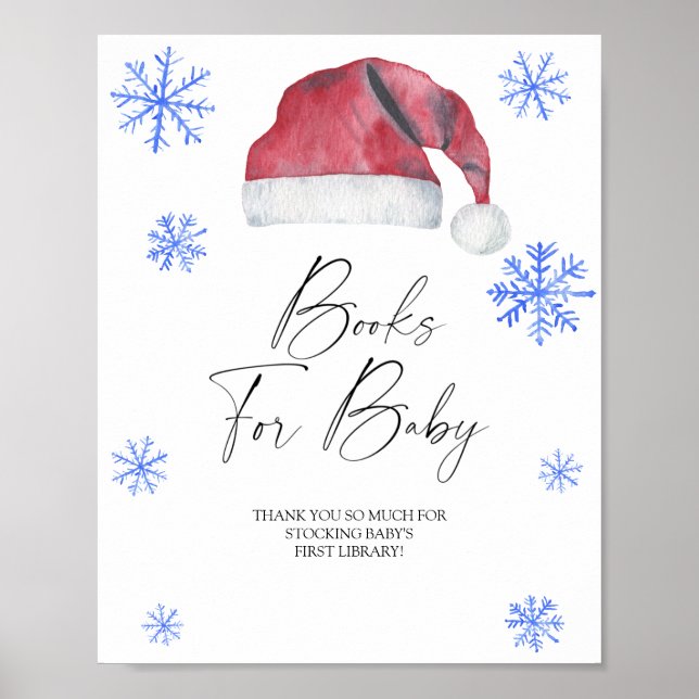 Santa hat - books for baby poster (Front)