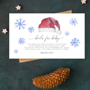 Santa hat books for baby ticket enclosure card