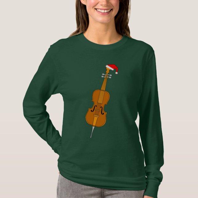 Santa Hat Cello T-Shirt (Front)