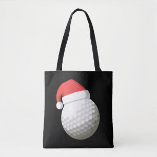 Santa Hat Christmas Golf Tote Bag