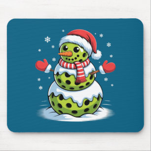 Santa Hat Ckleball Snowman Christmas Men Women Kid Mouse Mat