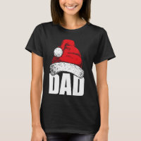 Santa Hat Dad Cool Father's Distressed Christmas N