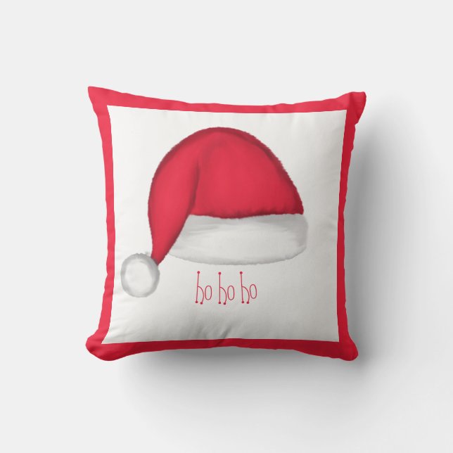Santa Hat Decorative Pillow (Front)