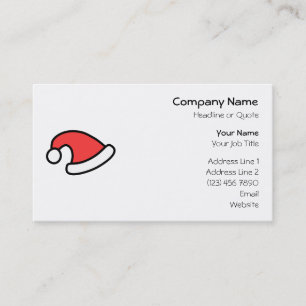 Santa Hat Design. Business Card