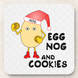 Santa Hat Egg Nog Coaster
