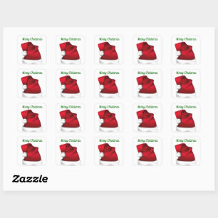 Santa Hat Envelope Seals