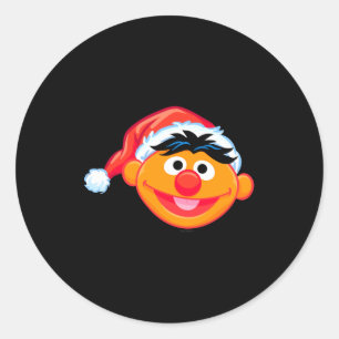 Santa Hat Ernie Classic Round Sticker