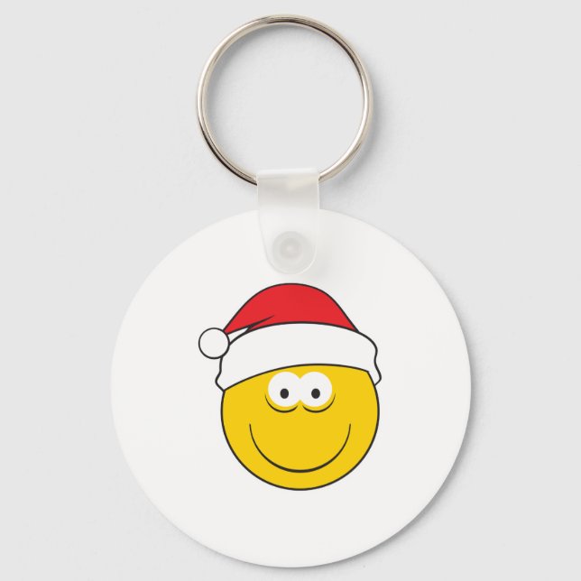 Santa Hat Face Key Ring (Front)