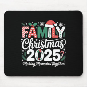 Santa Hat Family Christmas 2025 Matching Xmas Outf Mouse Mat