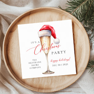 Santa Hat Festive Christmas Party Napkin