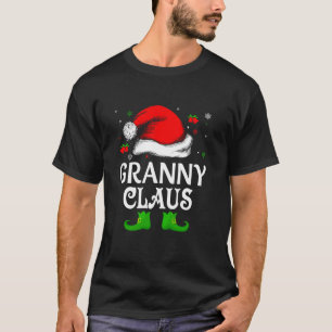Santa Hat Granny Claus Elf Funny Ugly Christmas Sw T-Shirt