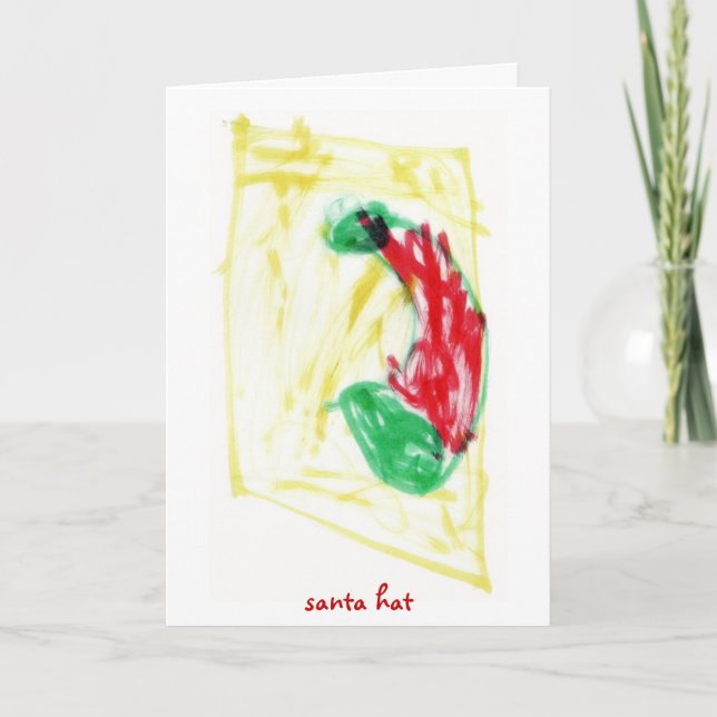 Santa Hat Holiday Card (Front)
