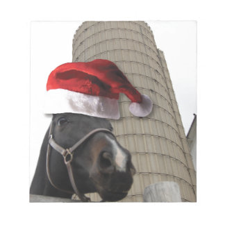 Santa Hat Horsey Notepad