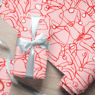 Santa Hat Jumble An Elegant Understated Christmas  Wrapping Paper