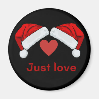 Santa hat-just love magnet