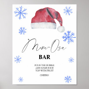 Santa hat - Mon-osa bar Poster