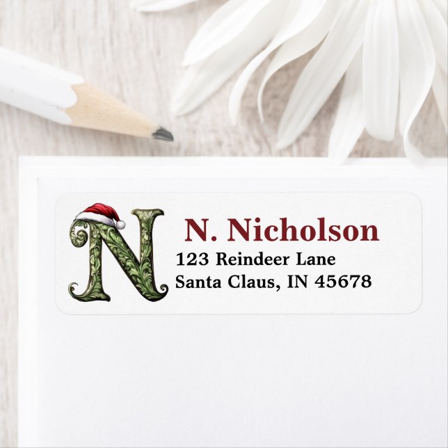 Santa Hat Monogram (Insitu)