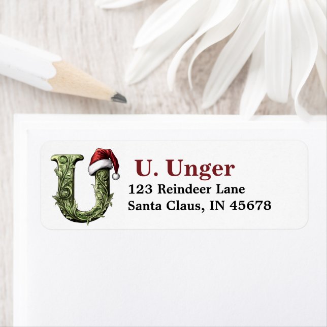 Santa Hat Monogram (Insitu)