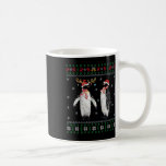 Santa Hat Penguin Bird Xmas Lighting Ugly Penguin  Coffee Mug<br><div class="desc">Santa Hat Penguin Bird Xmas Lighting Ugly Penguin Christmas</div>