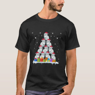 Santa Hat Persian Cat Lovers Men Women Kids Christ T-Shirt