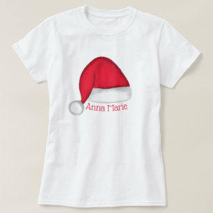 Santa Hat Personalised T Shirt