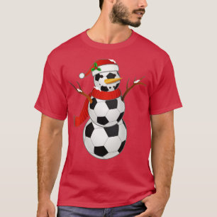 Santa Hat Snowman Christmas Lights Funny Xmas Squa T-Shirt