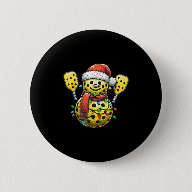 Santa Hat Snowman Family Matching Ckleball Christm 6 Cm Round Badge (Front)