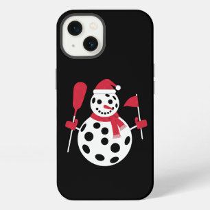 Santa Hat Snowman Family Xmas Matching Pickleball  iPhone 13 Case
