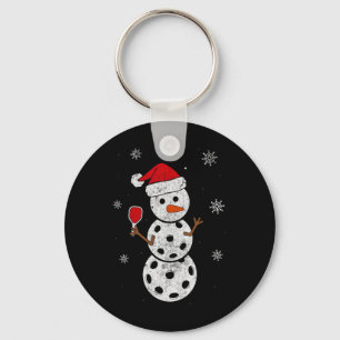 Santa Hat Snowman Gifts For Xmas Fun Picklebyll Ch Key Ring